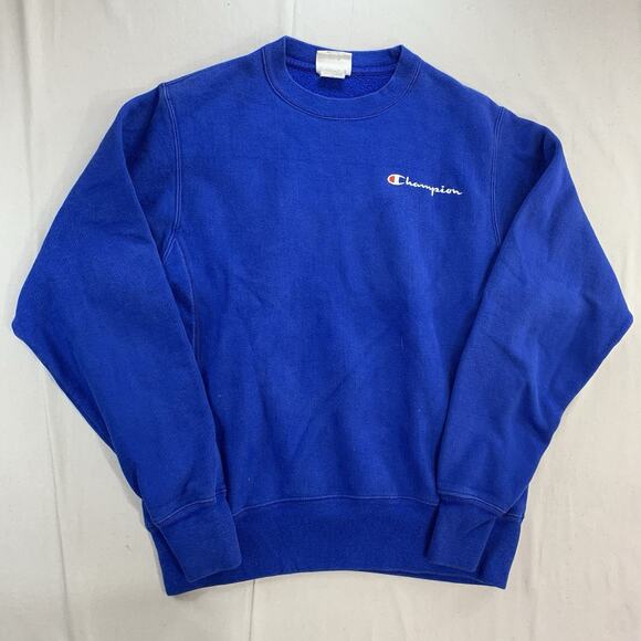 Champion Reverse Weave Heavyweight Blue Sweatshirt Men’s Size Small - Picture 1 of 6